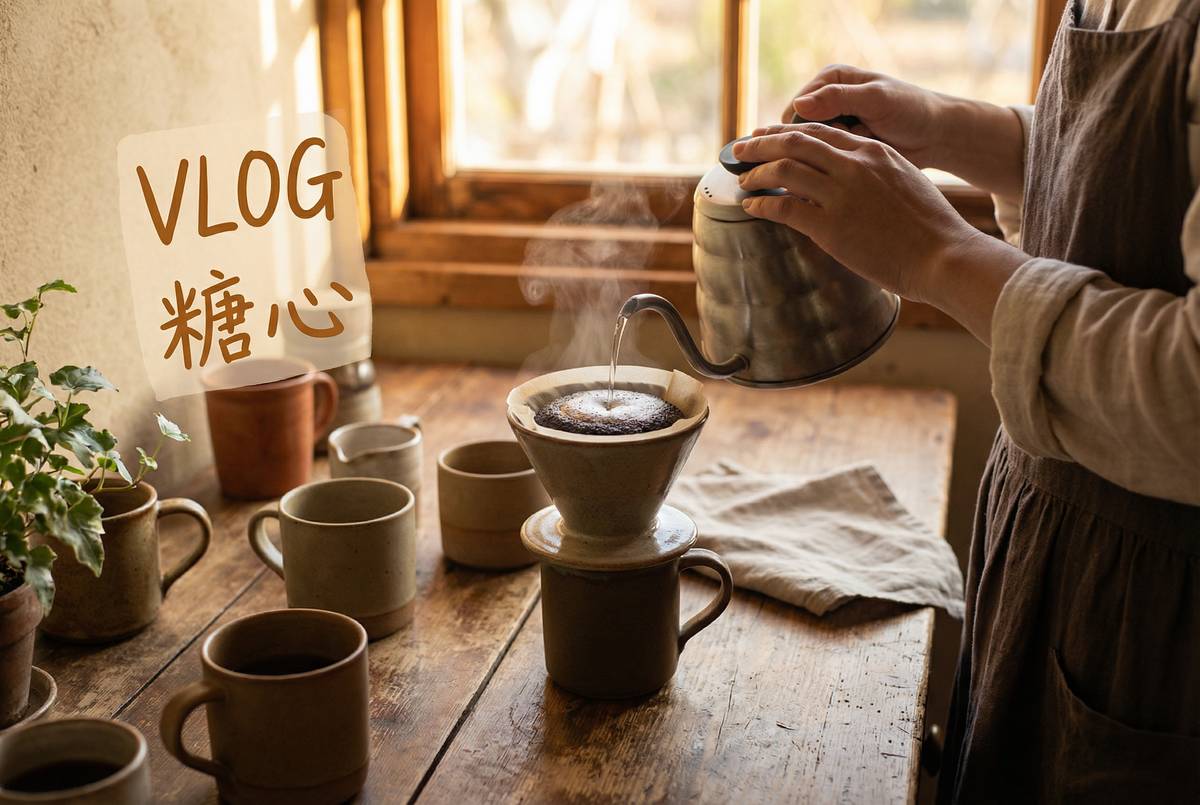 糖心Vlog手冲咖啡视频教程——生活技能视频演示